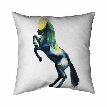 BEGIN HOME DECOR 26 x 26 in. Greeting Horse-Double Sided Print Indoor Pillow 5541-2626-AN367